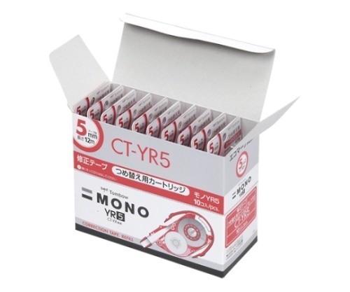 トンボ鉛筆 修正テープモノYX CT-YX5用つめ替えカートリッジ 10個 CT-YR5 X 10 1パック(ご注文単位1パック)【直送品】
