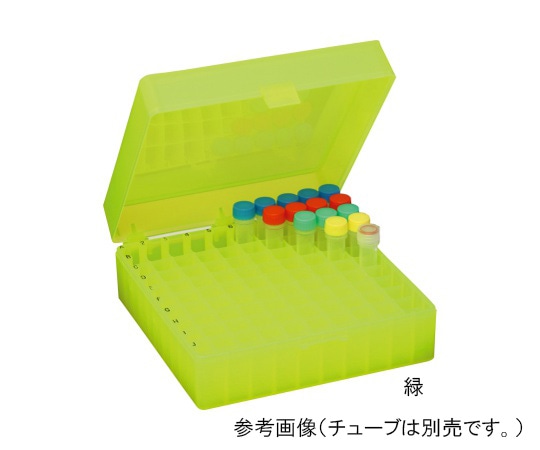 WATSON チューブラック　1.5／2.0mlチューブ用　100穴　ナチュラル　2572-102N 1個（ご注文単位1個）【直送品】