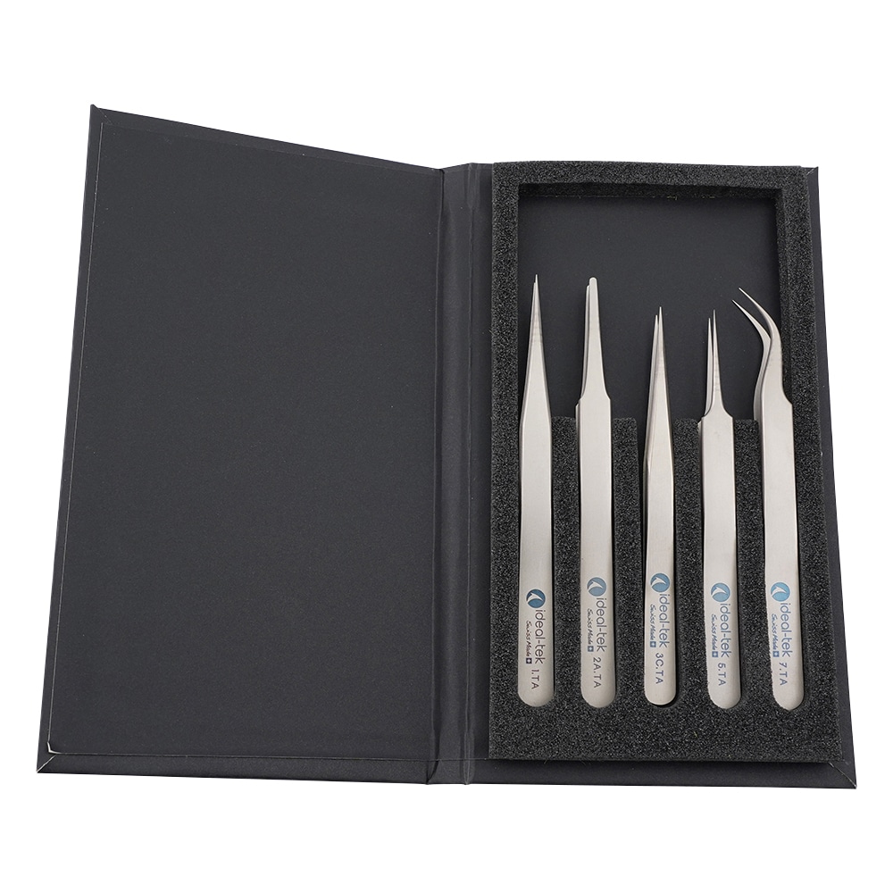 IDEAL-TEK チタンピンセットキット 5本組 TAセット 1式(ご注文単位1式)【直送品】