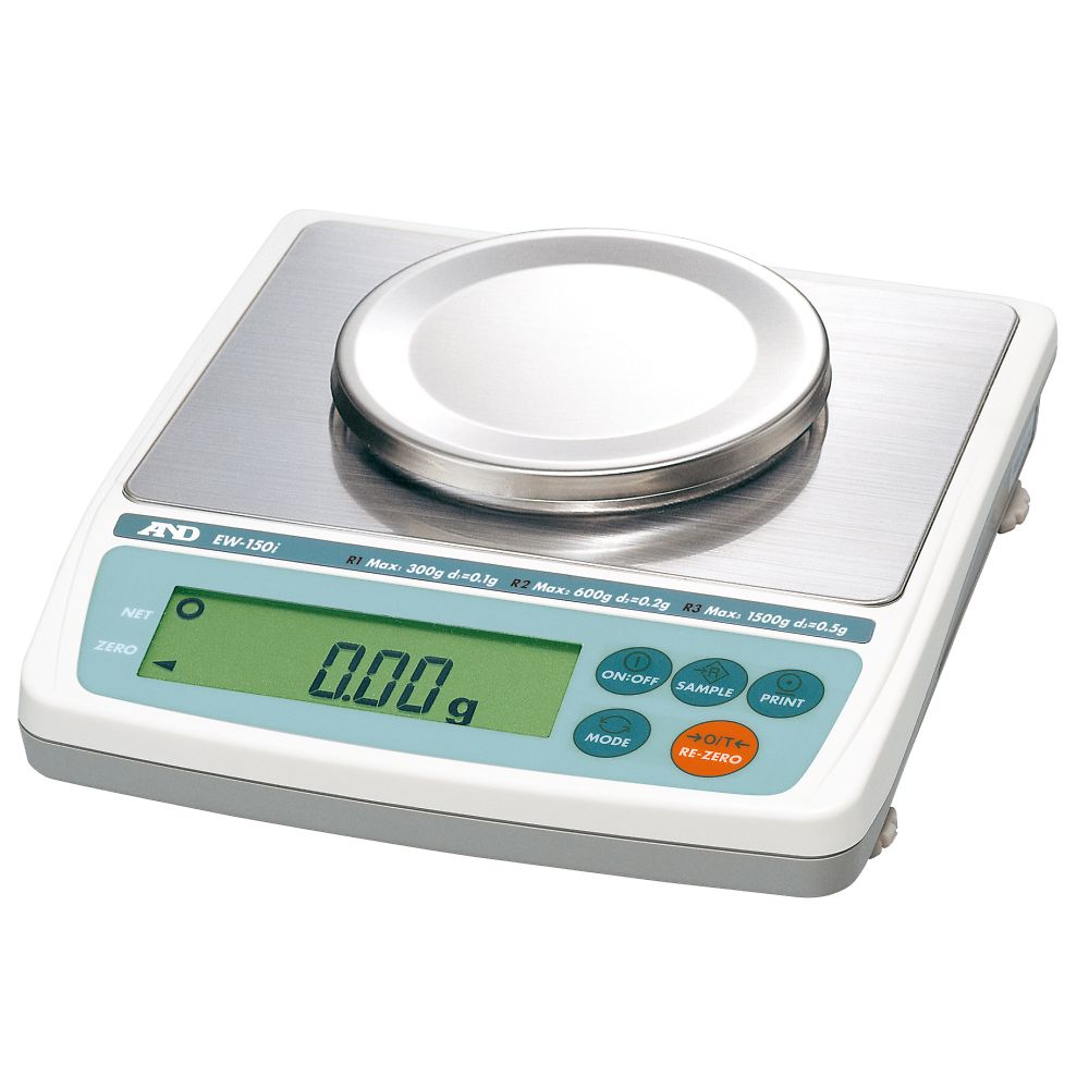 エー・アンド・デイ コンパクト電子天びん トリプルレンジ EW-iシリーズ ひょう量:150g 最小表示:0.01g(30g)/0.02g(60g)/0.05g(150g) EW-150i 1台(ご注文単位1台)【直送品】