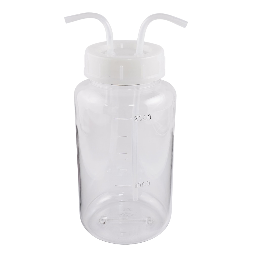 アズワン ガス洗浄瓶 2000mL (PC製) 広口タイプ 1本(ご注文単位1本)【直送品】