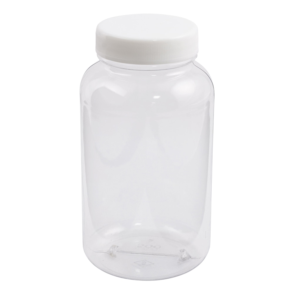 アズワン クリヤ広口瓶(透明エンビ製) 500mL 1本(ご注文単位1本)【直送品】