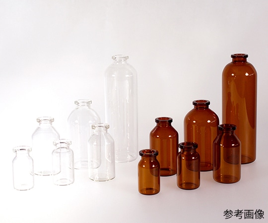 三田理化工業 ステリバイアル（ゴム栓、キャップ付き）　透明　30mL　10本入　SB-30C-BFA 1箱（ご注文単位1箱）【直送品】