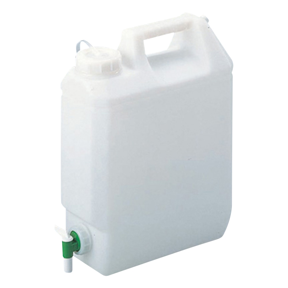 アズワン アタッシュボトル（PE製） 活栓付 10L　 1本（ご注文単位1本）【直送品】