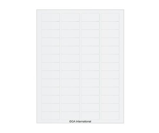 GA International 透明リムーバブル低温ラベル(レーザープリンタータイプ) 52ラベル×16シート入 TRCL-8 1袋(ご注文単位1袋)【直送品】