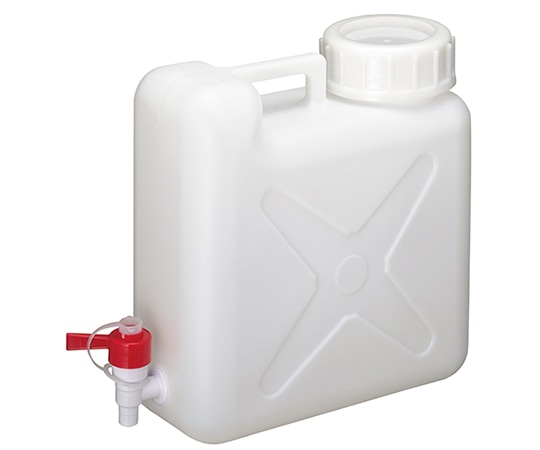 瑞穂化成工業 扁平缶　広口　ケミカルコック付　10L　0316 1個（ご注文単位1個）【直送品】