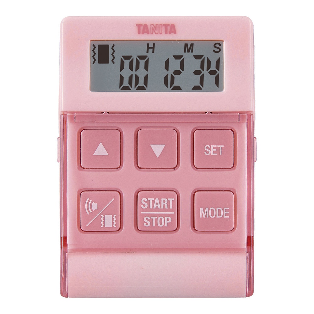 タニタ デジタルタイマー クイック ピンク TD-370N 1個(ご注文単位1個)【直送品】