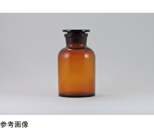 アズワン 試薬瓶 60mL 広口 茶 1個(ご注文単位1個)【直送品】