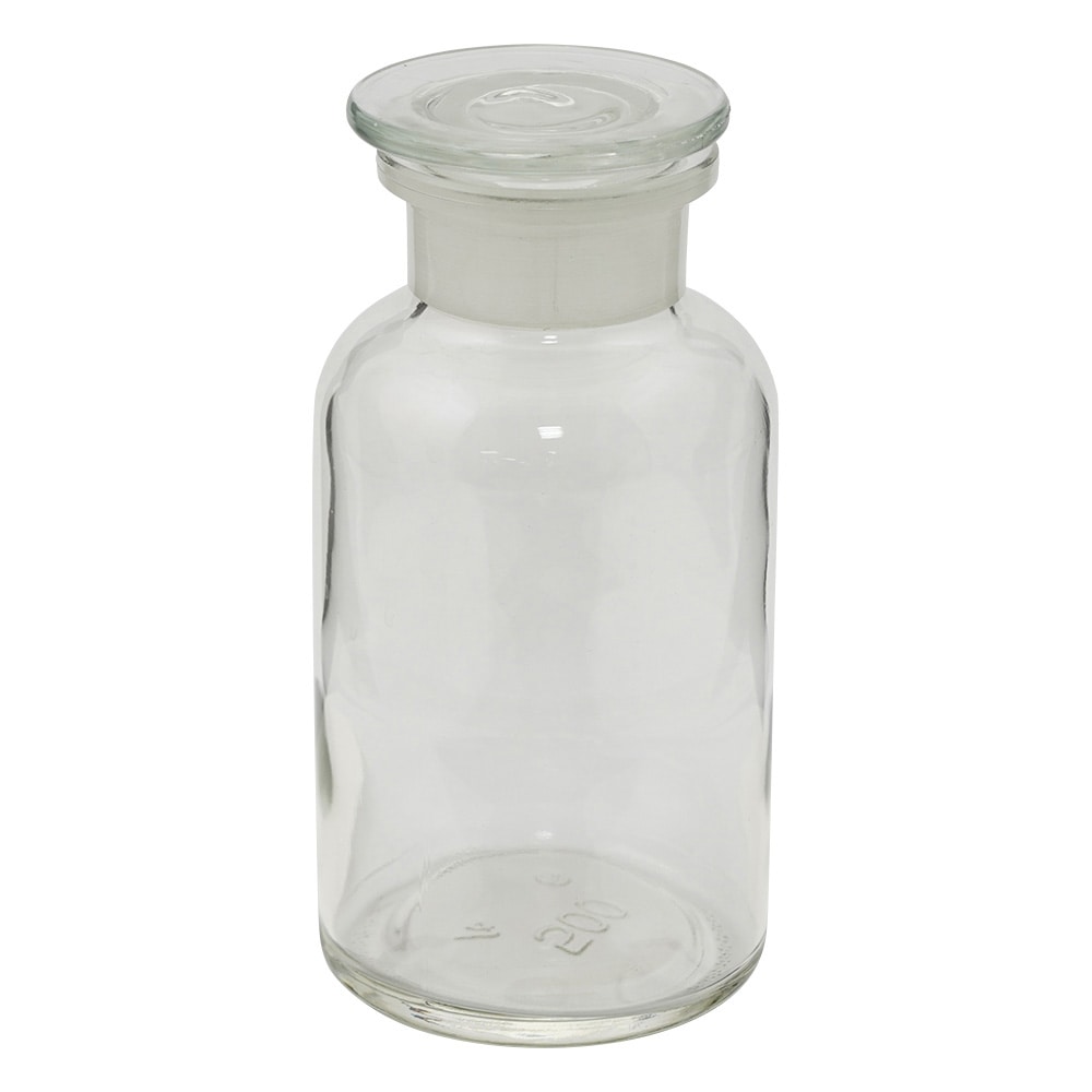 アズワン 広口試薬瓶 白 500mL 632414104500 1個(ご注文単位1個)【直送品】
