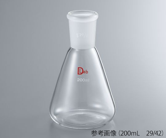 アズワン 共通摺合三角フラスコ（硼珪酸ガラス-1）　1000mL　24/40　 1個（ご注文単位1個）【直送品】