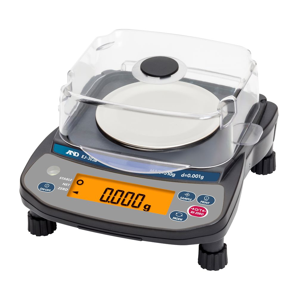 エー・アンド・デイ パーソナルコンパクト電子天びん EJ-Bシリーズ ひょう量:310g 最小表示:0.001g EJ-303B 1個(ご注文単位1個)【直送品】