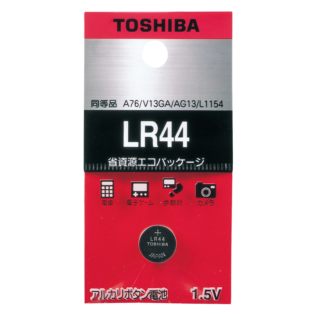 東芝 ボタン電池 LR44EC 1個(ご注文単位1個)【直送品】
