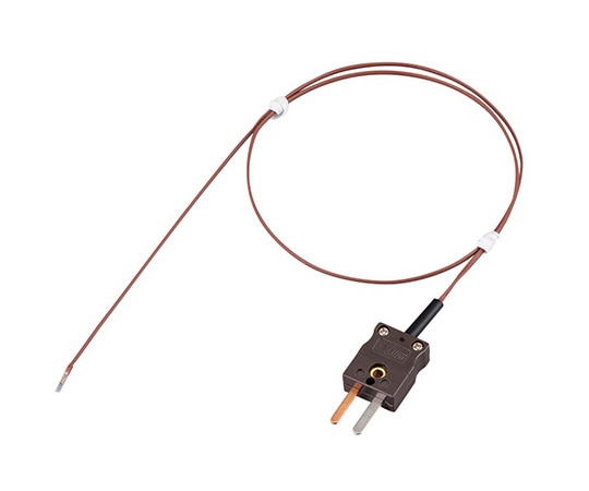 アズワン 細型T熱電対センサー(フッ素樹脂モールドタイプ) φ0.32×500mm MOT-T03205XQ 1本(ご注文単位1本)【直送品】