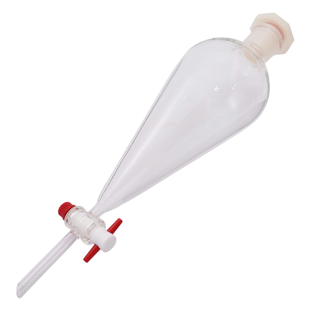 アズワン 目盛付分液ロート(スキーブ型) 500mL 04016158 1本(ご注文単位1本)【直送品】