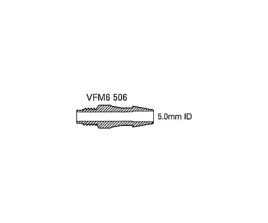 Nordson MEDICAL アダプターフィッティング M6-5.0mm 1袋(10個入) VFM6506 1袋(ご注文単位1袋)【直送品】