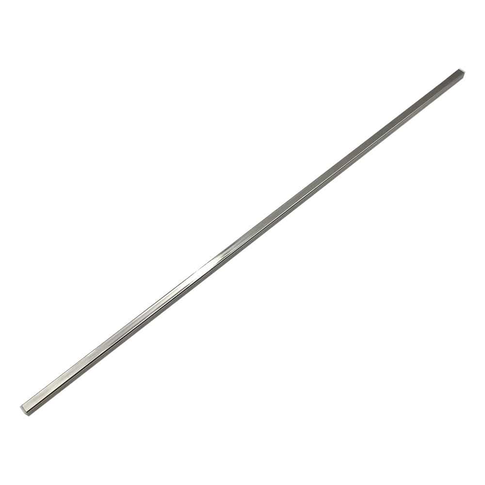 ヤマナカ ユニットスタンド用組立棒(角) ステンレスパイプ パイプキャップ付 13×13mm C800 1本(ご注文単位1本)【直送品】