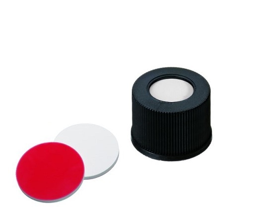 LLG Labware オートサンプラー用バイアル用 黒キャップ 100個入 4008235 1袋(ご注文単位1袋)【直送品】