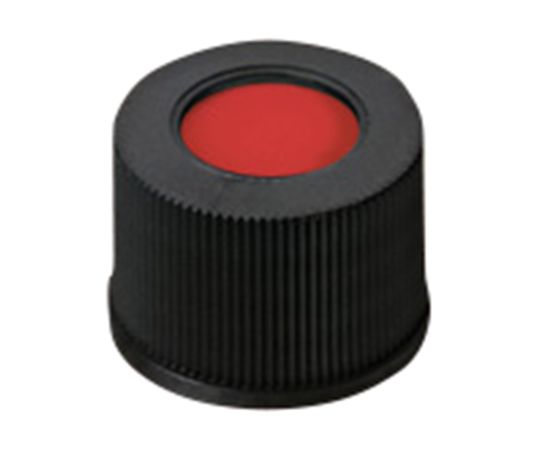 LLG Labware オートサンプラー用バイアル用 黒キャップ+セプタム(PTFE/シリコン/PTFE) 100個入 4008236 1袋(ご注文単位1袋)【直送品】