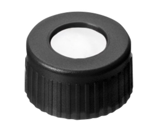 LLG Labware オートサンプラー用バイアルキャップ(キャップ規格9-425用) 黒スクリューキャップ+セプタム(PTFE/シリコン) 100個入 4008225 1袋(ご注文単位1袋)【直送品】
