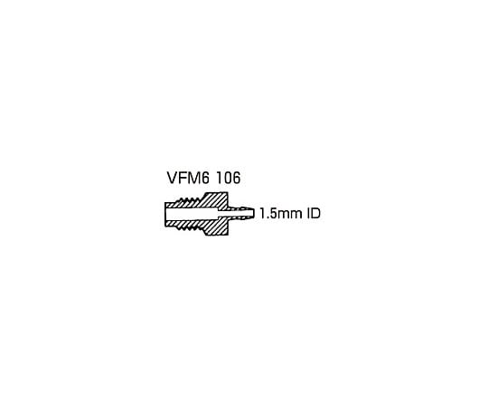 Nordson MEDICAL アダプターフィッティング M6-1.5mm 1袋(10個入) VFM6106 1袋(ご注文単位1袋)【直送品】
