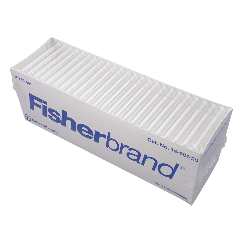 Fisher Scientific 直口硼珪酸ガラスチューブ φ10×75mm 1ケース(250本×4箱入) 14-961-25 1ケース(ご注文単位1ケース)【直送品】