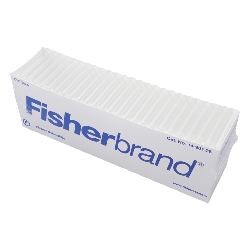 Fisher Scientific 直口硼珪酸ガラスチューブ φ12×75mm 1ケース(250本×4箱入) 14-961-26 1ケース(ご注文単位1ケース)【直送品】