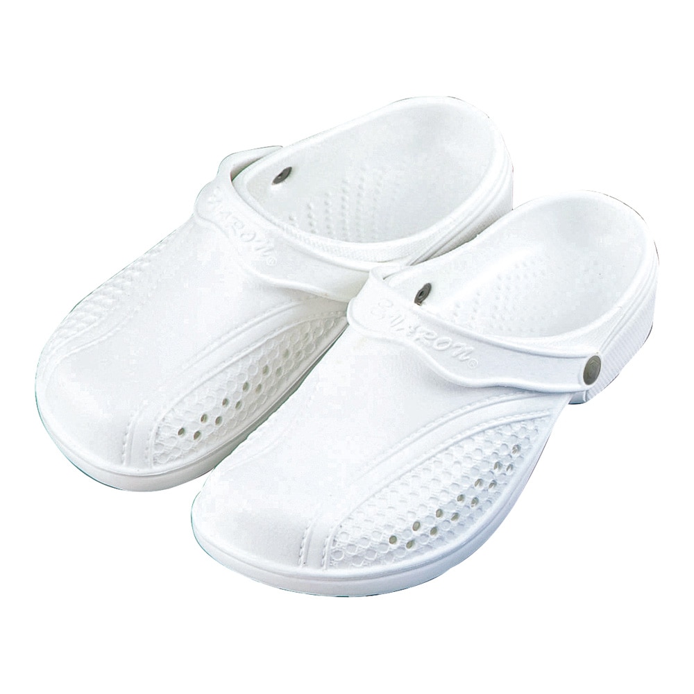 ヒカリ技研工業 サンダル(男性用)ホワイト M SA-8 1足(ご注文単位1足)【直送品】