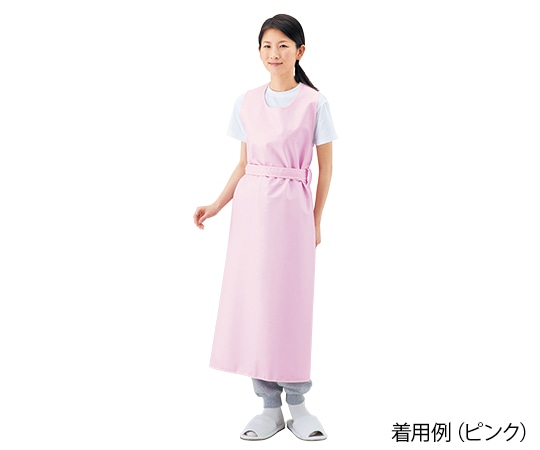 フットマーク 入浴介護用エプロン （ひもタイプ） ピンク／M　403306 M 1枚（ご注文単位1枚）【直送品】