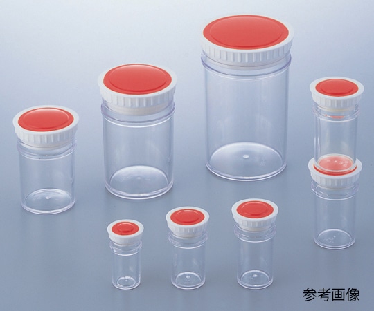 アズワン ラボランPSサンプル管瓶 250mL 橙 20本+2本入 PS-250 1箱(ご注文単位1箱)【直送品】
