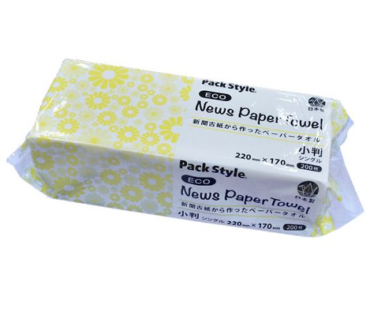 パックスタイル PSニューズペーパータオル小判 リサイクル 42個入 555939 1ケース(ご注文単位1ケース)【直送品】