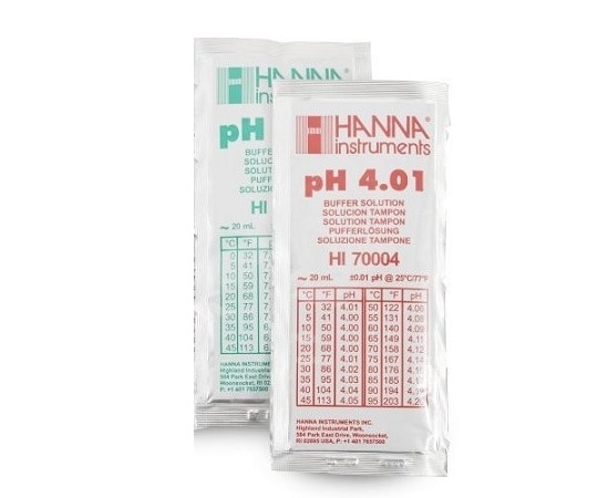 ハンナ インスツルメンツ pH標準液(スタンダードタイプ)pH4.01&pH7.01 HI77400P 1箱(ご注文単位1箱)【直送品】
