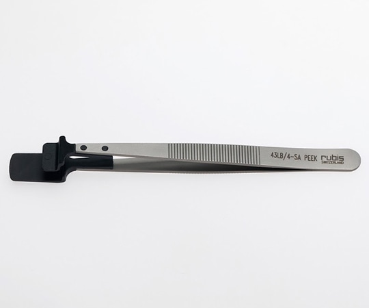 RUBIS ウェハー用ピンセット 43LB-4PEEK 1本(ご注文単位1本)【直送品】