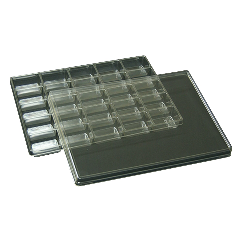 アズワン サンプル保管トレー 5枚入 210×297×25mm 5×5マス T-002-25 1セット(ご注文単位1セット)【直送品】