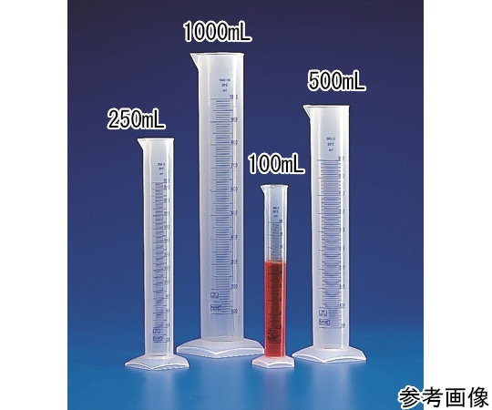 Kartell PPメスシリンダー　500mL　青目盛付き　2565 1個（ご注文単位1個）【直送品】