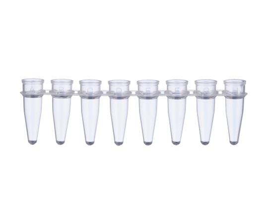 WATSON 0.2mL PCR8連チューブ+8連ドームキャップ セット 1箱(120ストリップ入) 137-532C 1箱(ご注文単位1箱)【直送品】