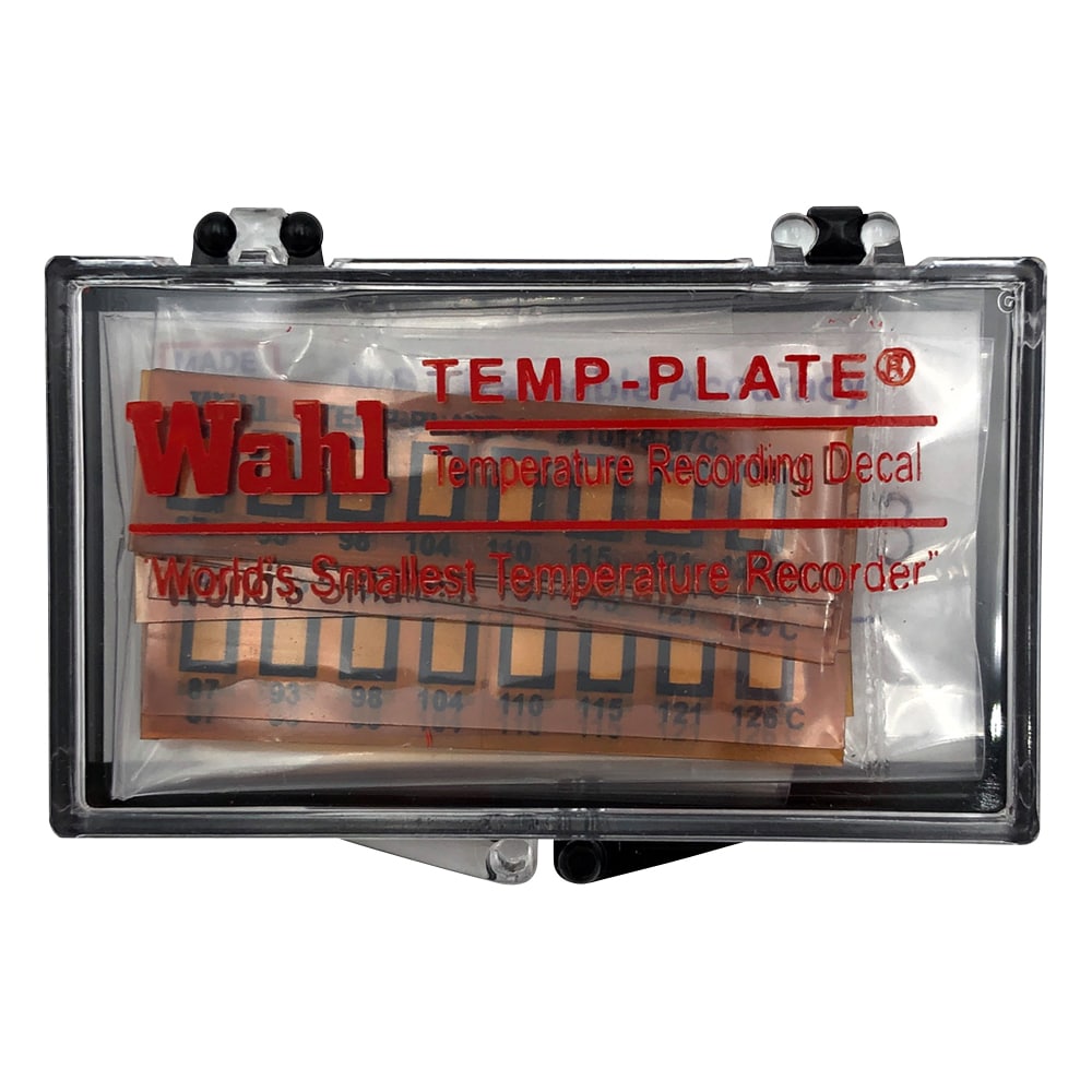 Wahl　instruments テンプ・プレート（不可逆性） 8点表示 1ケース（10枚入）　101-8V-087 1ケース（ご注文単位1ケース）【直送品】