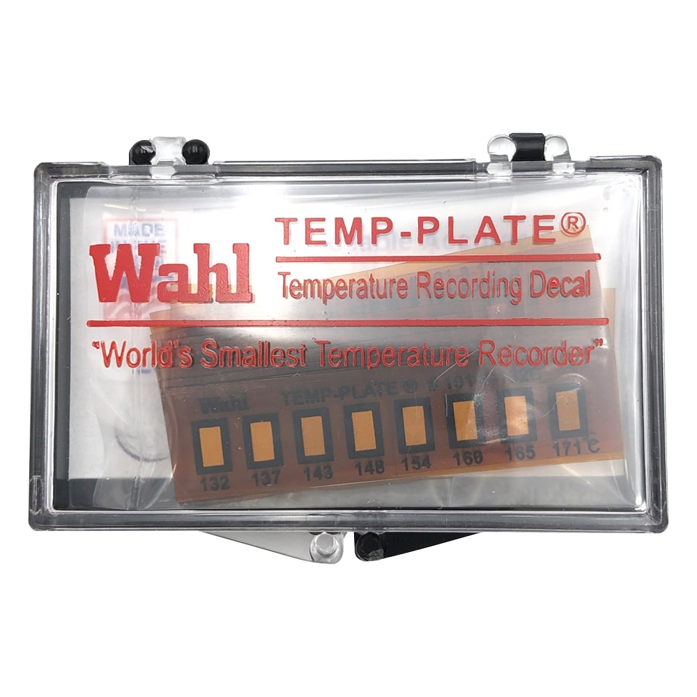 Wahl　instruments テンプ・プレート（不可逆性） 8点表示 1ケース（10枚入）　101-8V-132 1ケース（ご注文単位1ケース）【直送品】