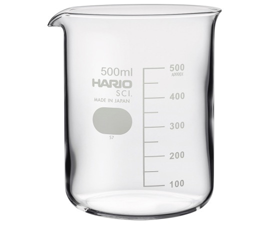 HARIO ビーカー 500mL 12個入 B-500 SCI 1箱(ご注文単位1箱)【直送品】