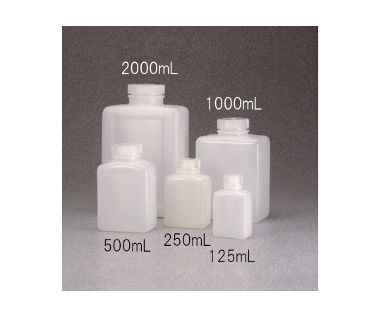 Nalge Nunc (サーモフィッシャーサイエンティフィック) 角型試薬ボトル HDPE 透明 250mL 1パック(12本入) 2007-0008JP 1パック(ご注文単位1パック)【直送品】