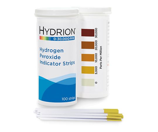 マイクロエッセンシャル 過酸化水素試験紙 0~30000ppm 100枚入 HP-30000 1パック(ご注文単位1パック)【直送品】