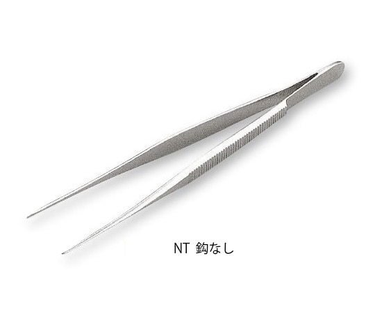 アズワン 歯科用・先細ピンセット 無鈎 180mm NT-4 1本(ご注文単位1本)【直送品】