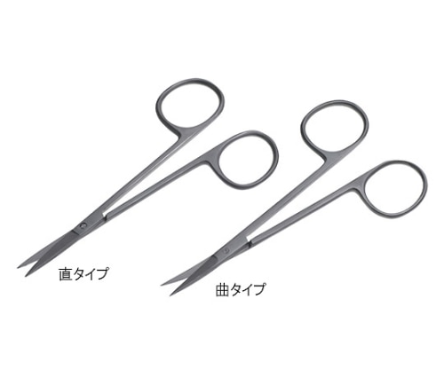 日本フリッツメディコ 眼科剪刀　11cm　曲　D340-477 1個（ご注文単位1個）【直送品】