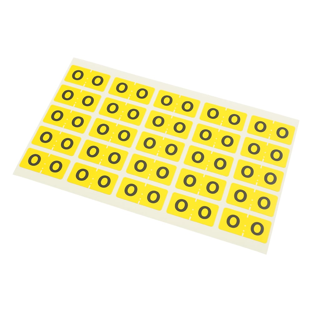 日本ホップス カラーナンバーラベル 15×30mm(0) 1袋(25片×10枚入) CNL-L00 1袋(ご注文単位1袋)【直送品】