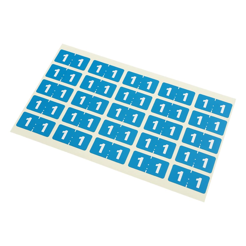 日本ホップス カラーナンバーラベル 15×30mm(1) 1袋(25片×10枚入) CNL-L01 1袋(ご注文単位1袋)【直送品】