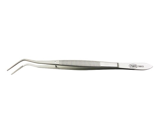 YDM ピンセット(無鈎)溝付き 160mm DA81C1 1本(ご注文単位1本)【直送品】