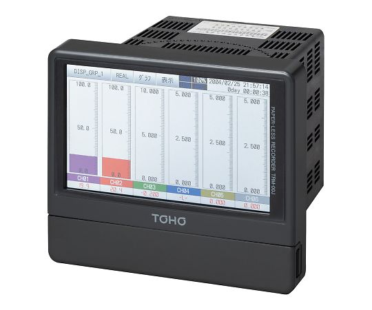東邦電子 6CHペーパレスレコーダ 6点入力式記録計 TRM-00J-Z 1台(ご注文単位1台)【直送品】
