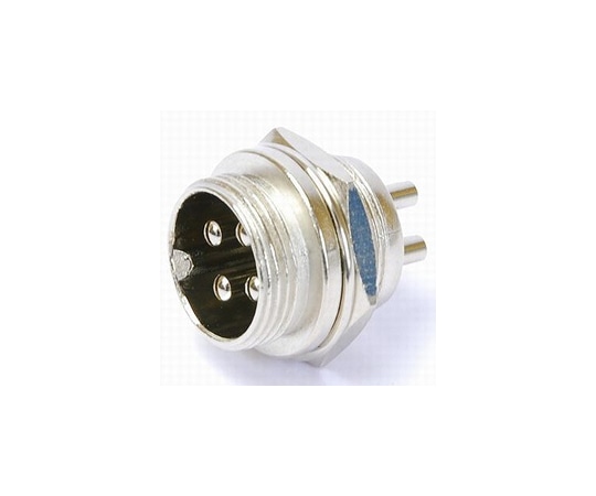 APEX マイクコネクター 3ピン オス 16Φ穴 パネル用 PLT-163-R-R 1個(ご注文単位1個)【直送品】