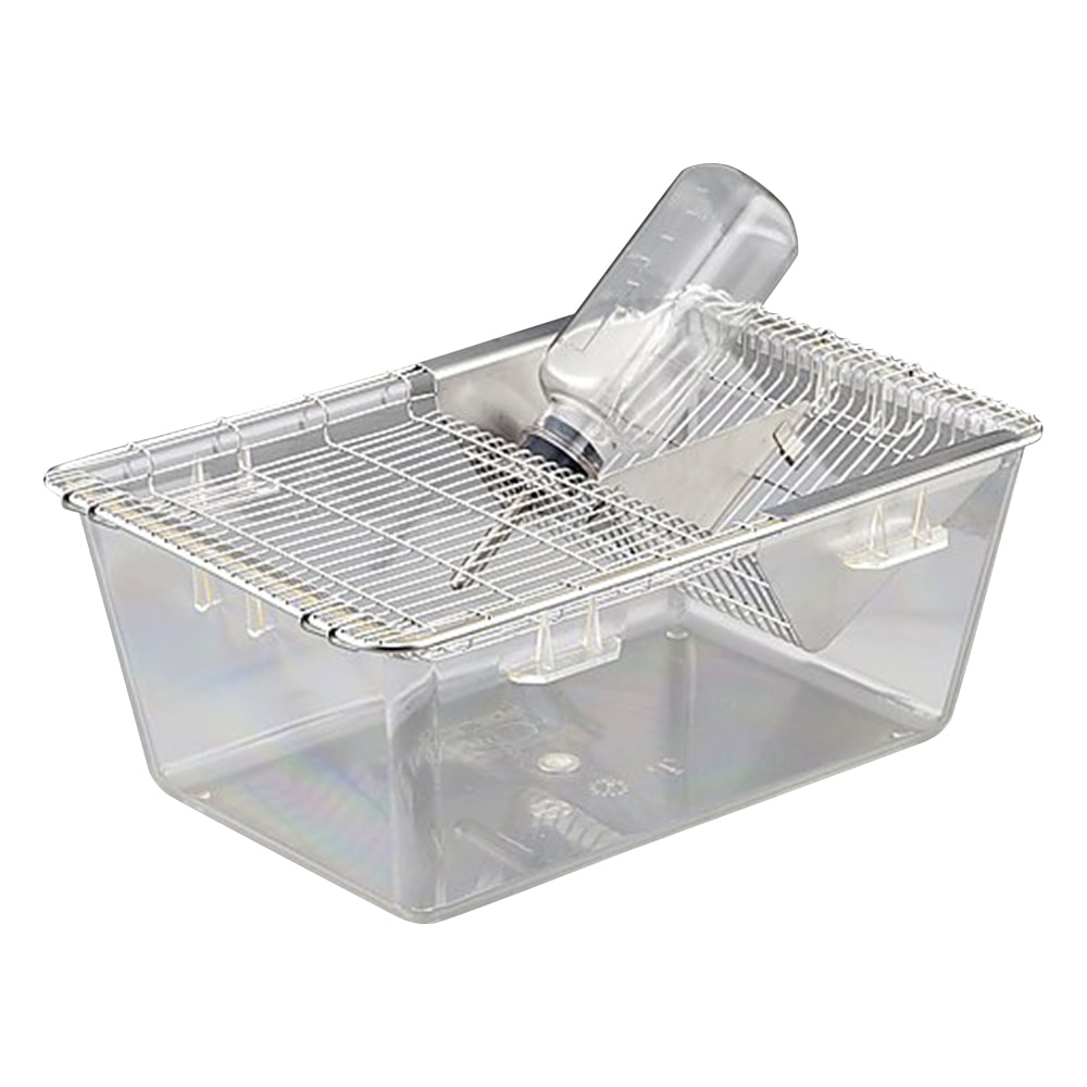 アズワン マウス飼育ケージ 225×338×140mm SN-802 1式(ご注文単位1式)【直送品】