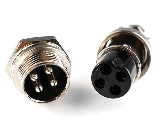 アズワン MICコネクターセット 4極 GB-MIC4PRSET 1セット(ご注文単位1セット)【直送品】