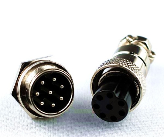 アズワン MICコネクターセット 8極 GB-MIC8PRSET 1セット(ご注文単位1セット)【直送品】